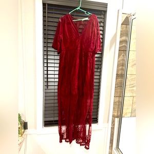Lace Maxi Dress Boho ( not a romper)